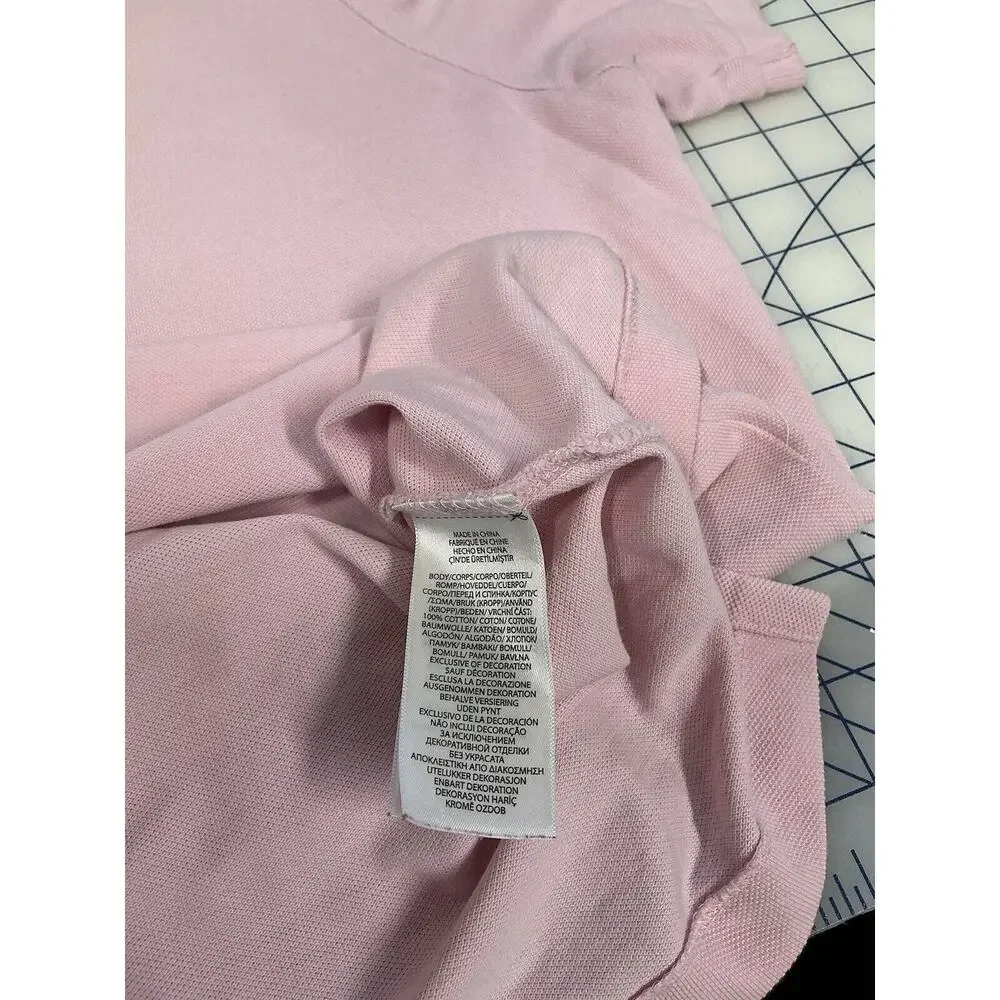 Ralph Lauren Men's Classic Short Sleeve Polo Shirt Pink XL‎ Embroidered